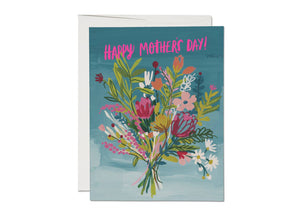 Red Cap Cards - Neon Pink Mother Mother's Day